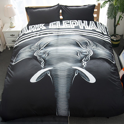 Wholesales 3D Animal Elephant Bedding Set 003